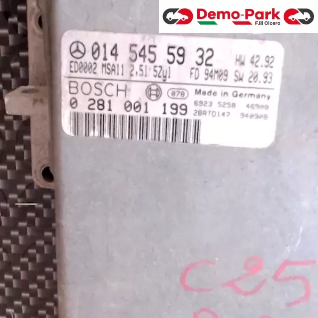CENTRALINA MOTORE Mercedes-benz C 2.5 TD BOSCH 0 281 001 199     014 545 59 32 0