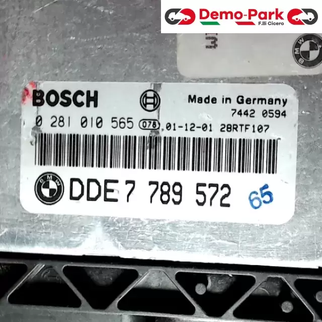 CENTRALINA MOTORE Bmw 320 D E46 BOSCH 0 281 010 565   DDE7 789 572 1