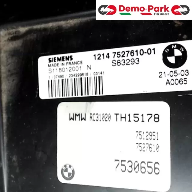 CENTRALINA MOTORE Mini COOPER - 1.6 SIEMENS S118012001 N  7530656 1