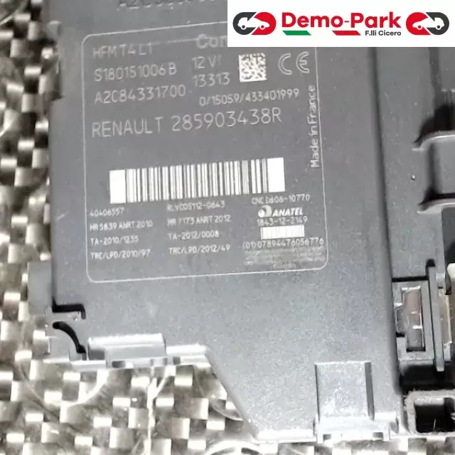 MODULO CHIAVE - BLOCCASTERZO Renault CLIO - IV SERIE  1