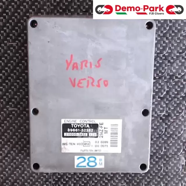 CENTRALINA MOTORE Toyota YARIS VERSO TOYOTA 89661-52282   211000-7432 0