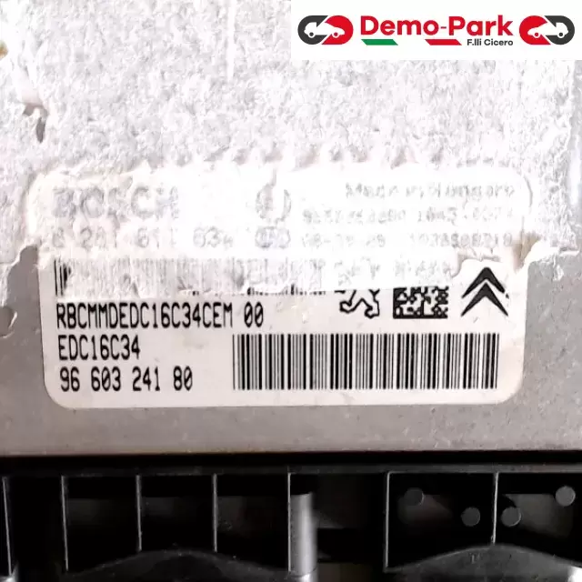 CENTRALINA MOTORE Peugeot 307 - 1.6 HDI BOSCH 0 281 011 63    EDC16C34   96 603 241 80 0