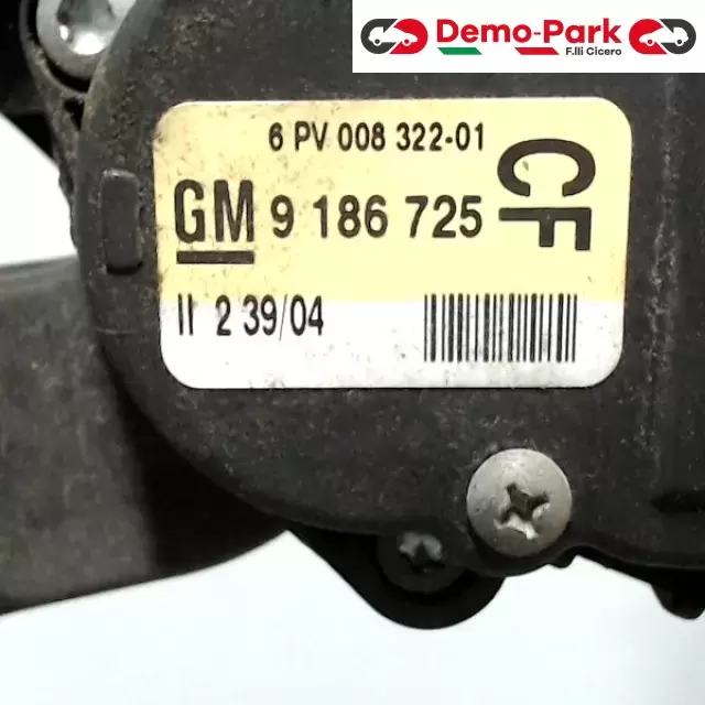 PEDALE ACCELERATORE  Opel SIGNUM 9 186 725 1