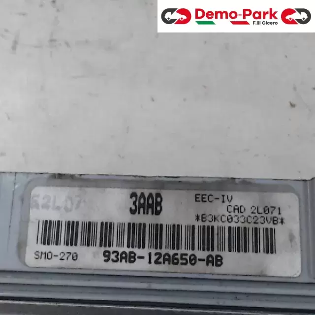 CENTRALINA MOTORE Ford ESCORT - 1.6 SMO-270  93AB-12A650-AB   CAD 2L071 1