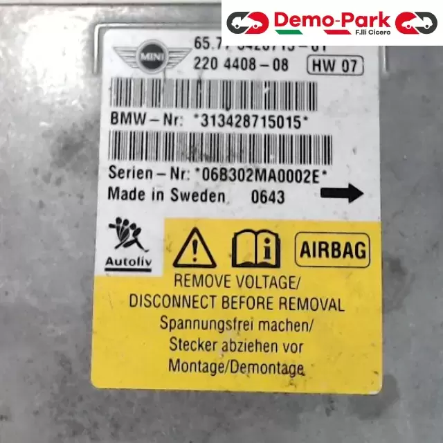 CENTRALINA AIRBAG Mini COOPER  1