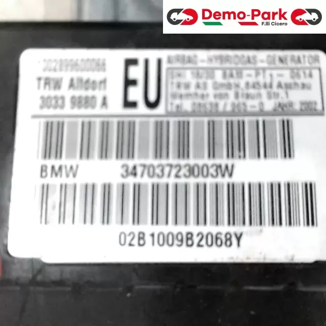 AIRBAG SPORTELLO ANT. DX Bmw 320 - E46 30339880A 1