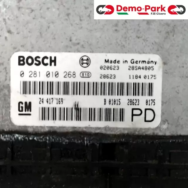 CENTRALINA MOTORE Opel ZAFIRA - 2.0 DTI BOSCH 0 281 010 268    24 417 169  1