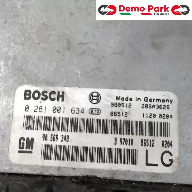 CENTRALINA MOTORE Opel VECTRA - 2.0 DTI BOSCH 0 281 001 634    1