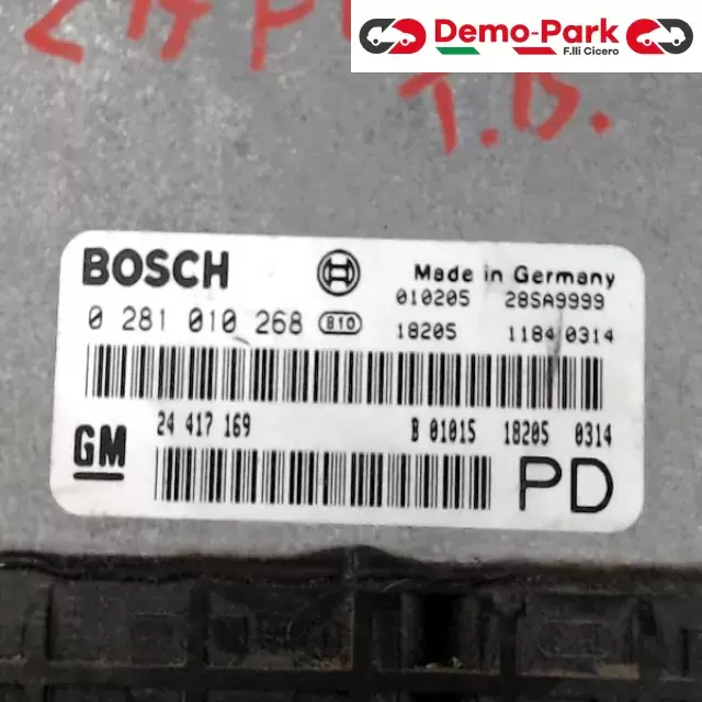 CENTRALINA MOTORE Opel ZAFIRA - 2.0 DTI BOSCH  0 281 010 268  1