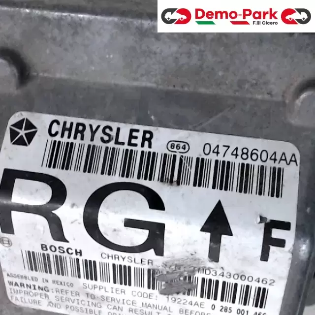 CENTRALINA AIRBAG Chrysler VOYAGER CRYSLER 047486004AA BOSCH TMD343000462 1