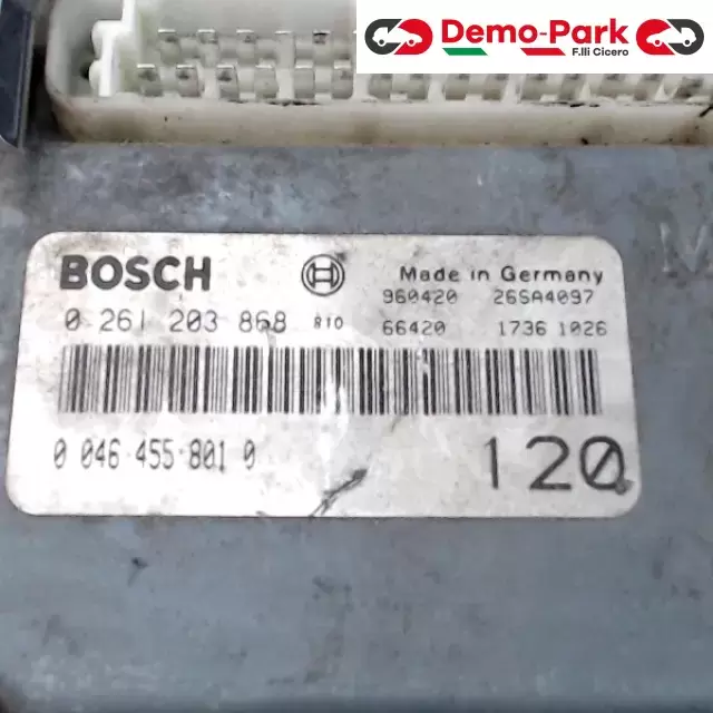 CENTRALINA MOTORE Fiat BRAVA - 1.4 BOSCH 0 261 203 868    0 046 455 801 0 1