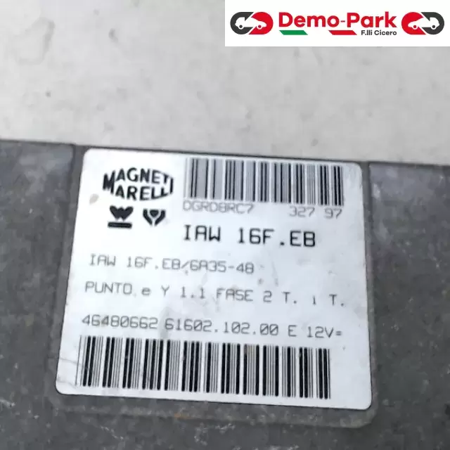 CENTRALINA MOTORE Fiat PUNTO I SERIE - 1.1 IAW 16F.EB/6A35-48 1