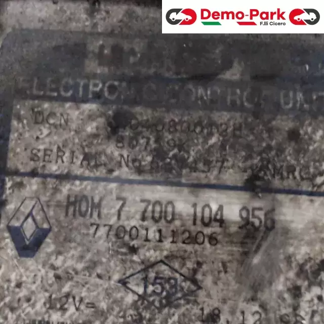 CENTRALINA MOTORE Renault KANGOO - 1.9 DTI LUCAS DCN R04080012H   HOM 7 700 104 956 1