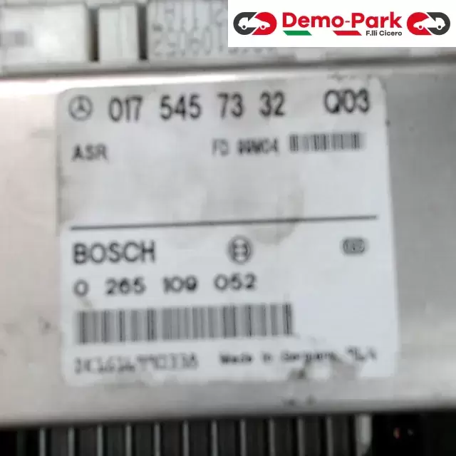 CENTRALINA MOTORE + ASR Mercedes-benz CLASSE C - 180 BOSCH 0 265 109 052   017 545 73 32 Q03 1
