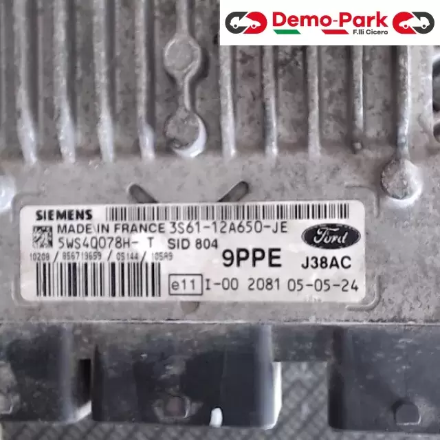 CENTRALINA MOTORE Ford FIESTA - 1.4 TDCI SIEMENS 5WS40078H-T    SID 804 1