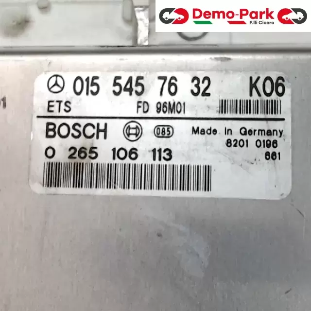 CENTRALINA MOTORE Mercedes-benz CLASSE E - 250 TD BOSCH 0 281 001 360     A 018 545 19 32 2
