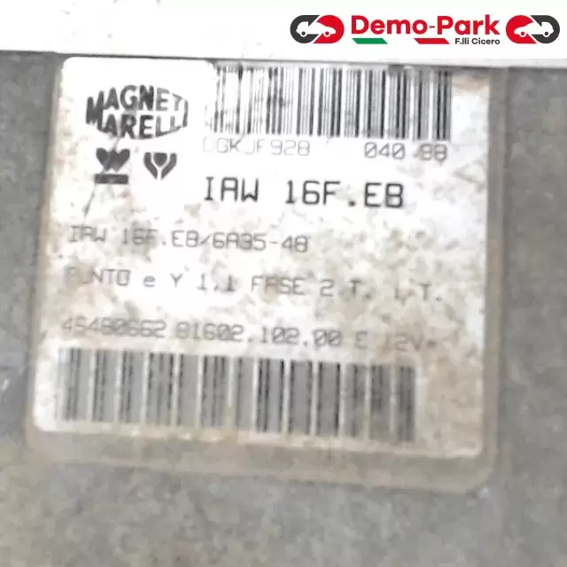 CENTRALINA MOTORE Fiat PUNTO I SERIE - 1.1 IAW 16F.EB/6A35-48 1