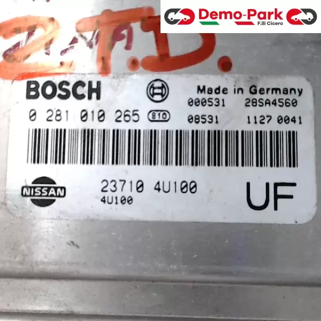 CENTRALINA MOTORE Nissan ALMERA - 2.2 TD BOSH 0 281 010 265    23710 4U100 1