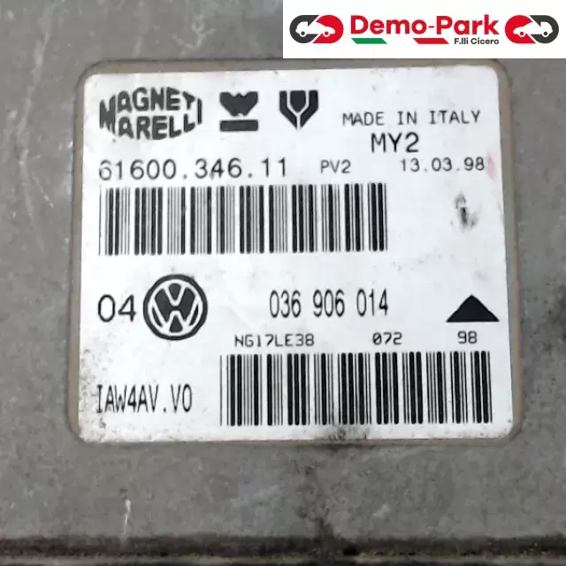 CENTRALINA MOTORE Volkswagen GOLF 4 - 1.4 MAGNETI MARELLI 61600.346.11      IAW4AV.V0 1