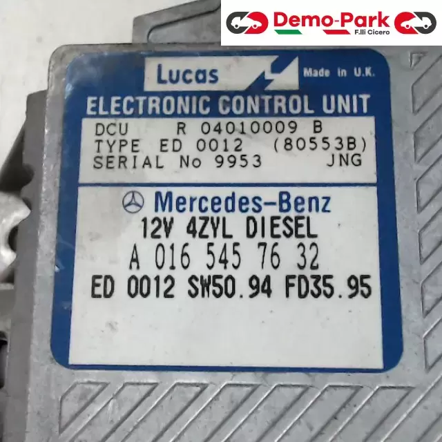 CENTRALINA MOTORE Mercedes-benz CLASSE C - 220 D LUCAS DCU R04010009B   80553B 1