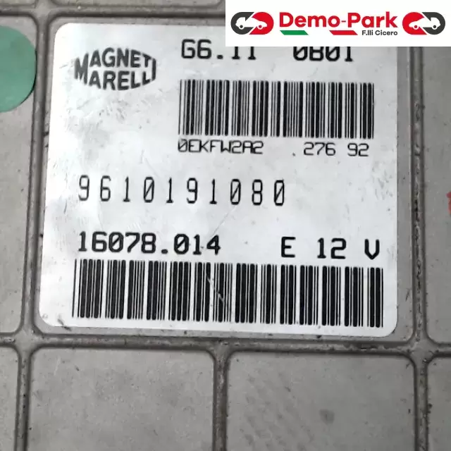 CENTRALINA MOTORE Peugeot 106 MAGNETI MARELLI  9610191080 1