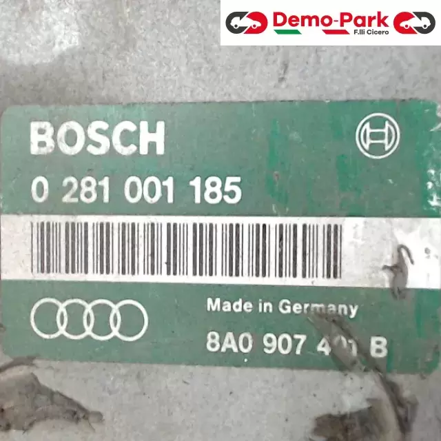 CENTRALINA MOTORE Audi 80 - 1.9 TDI BOSCH 0 281 001 185     8A0 907 40J B 1