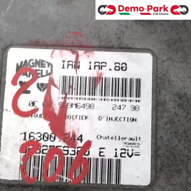 CENTRALINA MOTORE Peugeot 206 IAW 1AP.80    16300.244 1