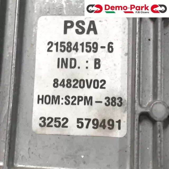 CENTRALINA MOTORE CitroЁn C3 PSA 21584159-6 1