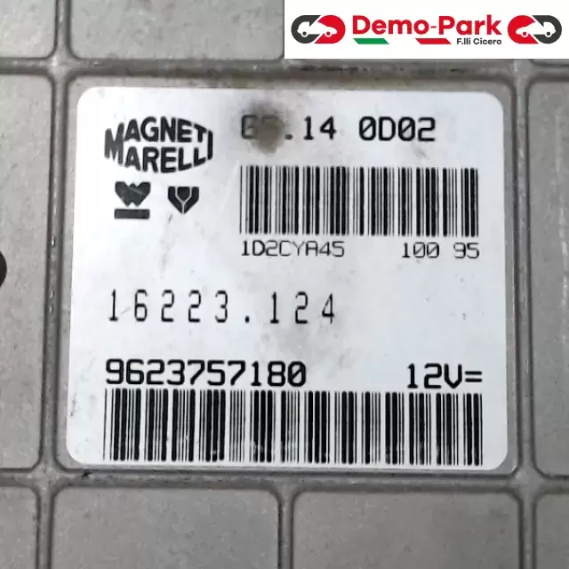 CENTRALINA MOTORE Peugeot 306 - 1.4 MAGNETI MARELLI G6.14 0D02      16223.124 1