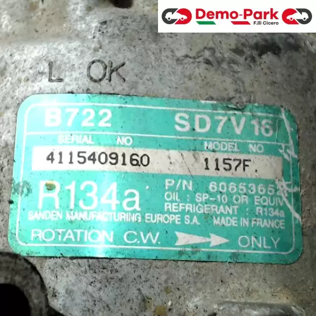 COMPRESSORE ARIA CONDIZIONATA Alfa Romeo 147 - 1.6  1