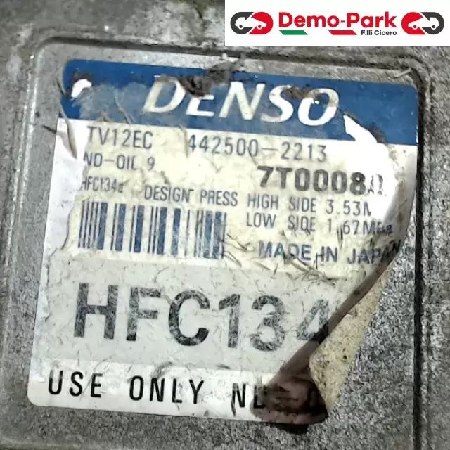 COMPRESSORE ARIA CONDIZIONATA Fiat Y  2