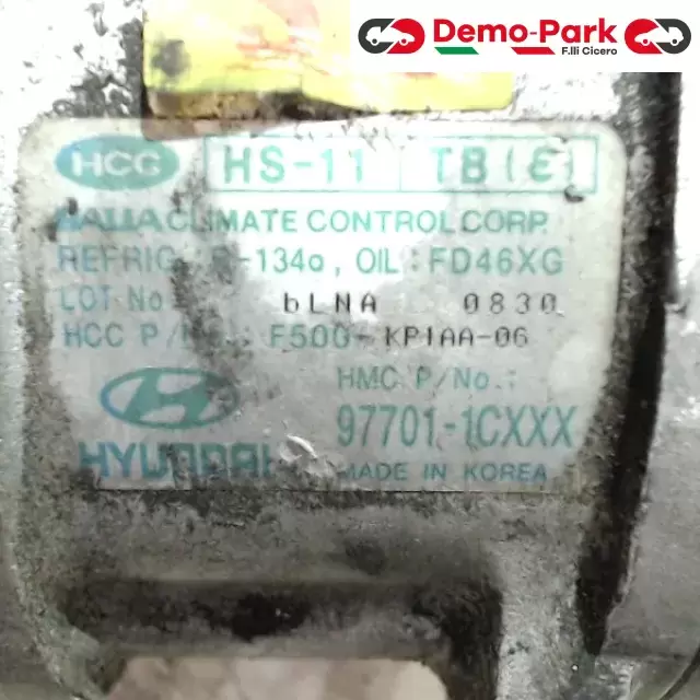 COMPRESSORE ARIA CONDIZIONATA Hyundai GETZ - 1.1  1