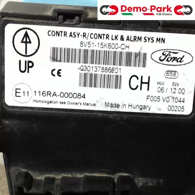 BODY COMPUTER  Ford FIESTA  1.4 TDCI 8V51-15K600-CH 1
