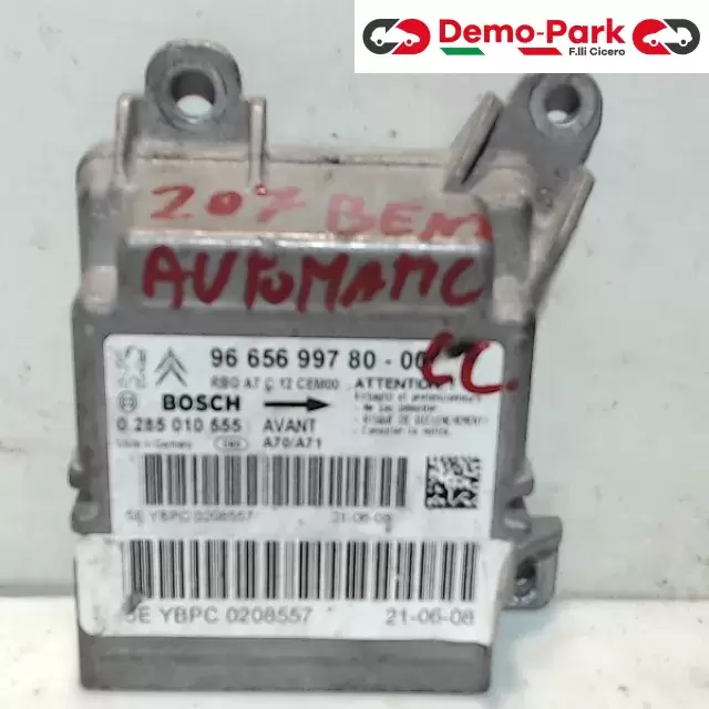 CENTRALINA COMANDO AIRBAG Peugeot 207 96 656 997 80 0