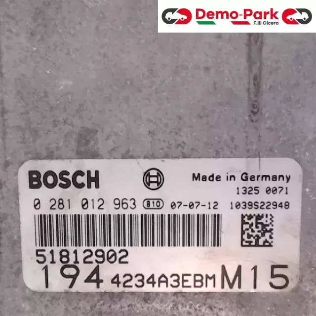 CENTRALINA MOTORE Fiat CROMA 2.0  MJET 51812902  2