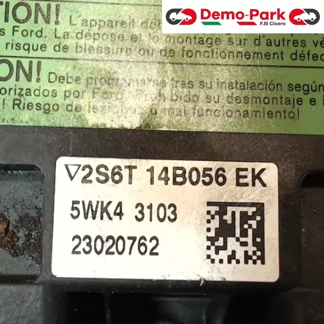 CENTRALINA AIRBAG Ford FIESTA V 1.2 2S6T 14B056 EK 2