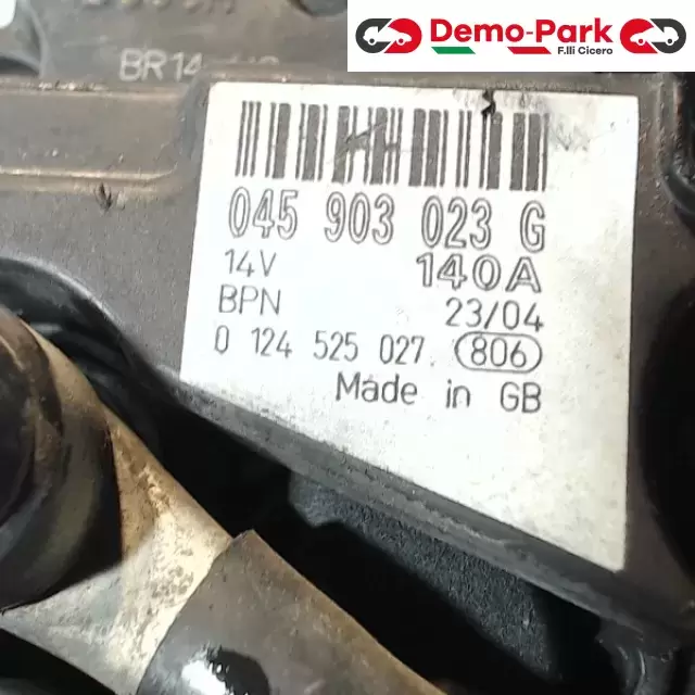 ALTERNATORE AUDI A2 1.4 TDI  Audi A2 1.4 TDI 045903023G 2