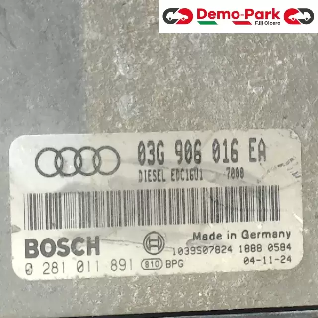 CENTRALINA MOTORE AUDI A3 Audi A3 - 2.0 TDI 140 CV 03G906016EA 1