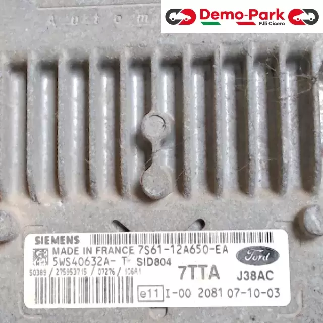 CENTRALINA MOTORE FORD FIESTA  Ford FIESTA 1.4 TDCI 5WS40632A-T 1