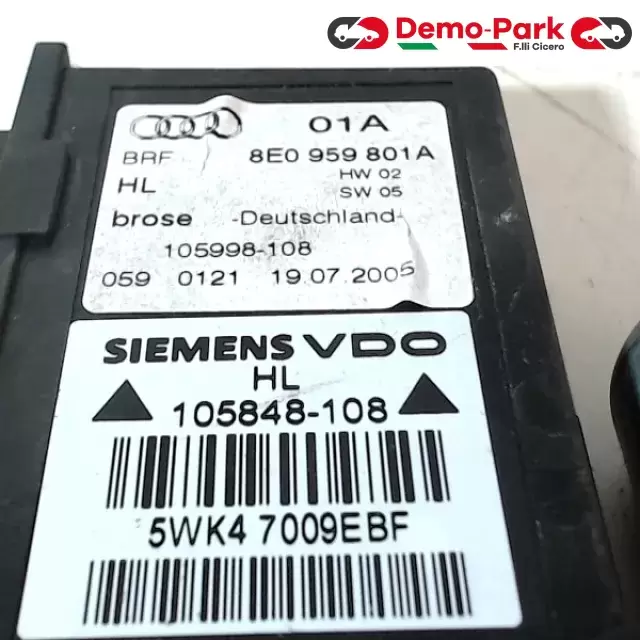 MOTORINO ALZAVETRO POST. SX AUDI A4 Audi A4 105848-108 1