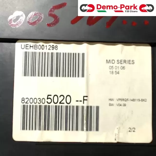 QUADRO STRUMENTI RENAULT CLIO  Renault CLIO  1.5 DCI  2
