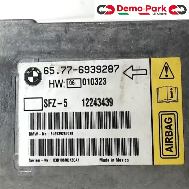 CENTRALINA AIRBAG BMW E60 Bmw E60 12243439 1