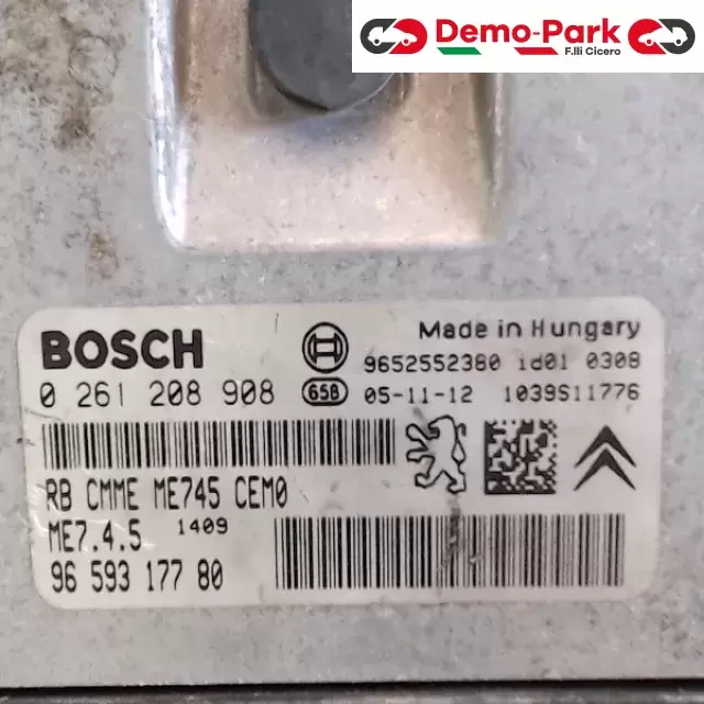 CENTRALINA MOTORE PEUGEOT 1.6 HDI Peugeot XSARA PICASSO - 1.6 HDI 0 261 208 908 BOSCH 9659317780 2