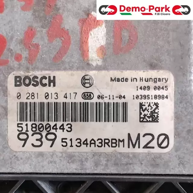 CENTRALINA MOTORE ALFA 159 2.4 Alfa Romeo 159 - 2.4 JTD 9395134A3RBMM20 1