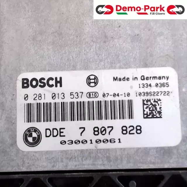 CENTRALINA MOTORE BMW SERIE 1 E87 Bmw SERIE 1 E87 DDE 7 807 828 1