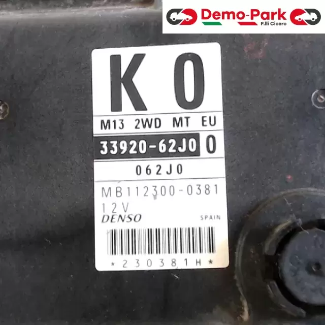 CENTRALINA MOTORE SUZUKI SWIFT Suzuki SWIFT 33920-62J00 1