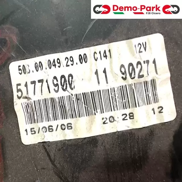 QUADRO STRUMENTI FIAT PANDA Fiat PANDA - 1.2 B 51771900 2