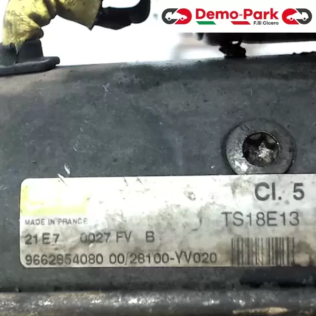 MOTORINO D'AVVIAMENTO Peugeot 207 - 1.6 HDI 9662854080 3