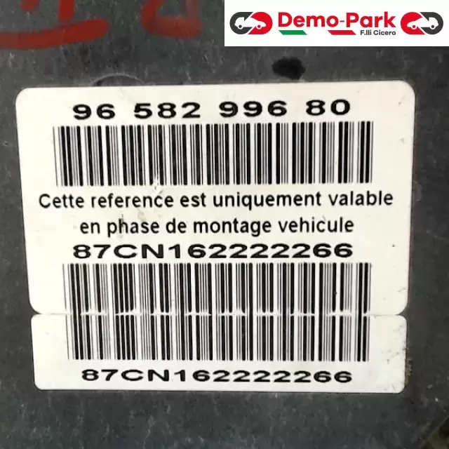 GRUPPO ABS Peugeot 307 - 1.6 HDI 96 582 996 80 / 0 265 950 558 1
