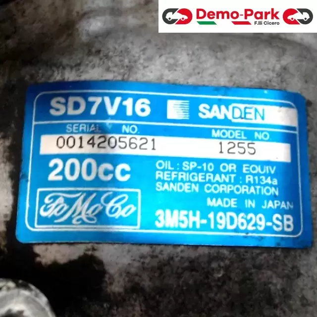 COMPRESSORE ARIA CONDIZIONATA Mazda 3 - 1.6 HDI 3M5H-19D629-SB 4